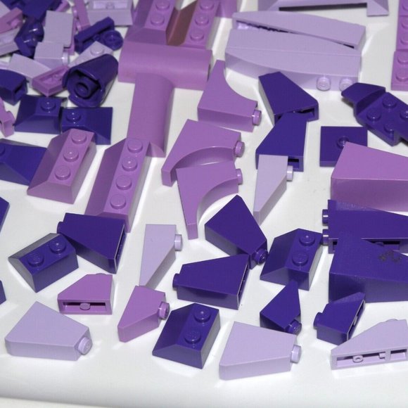LEGO BULK Purple lavender violet angled plate slope 8x16 6x16 6205 (328PCS) - Picture 3 of 13